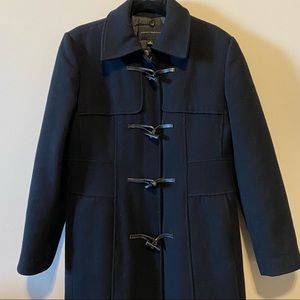 Banana Republic Black Toggle Closure Peacoat Size Medium